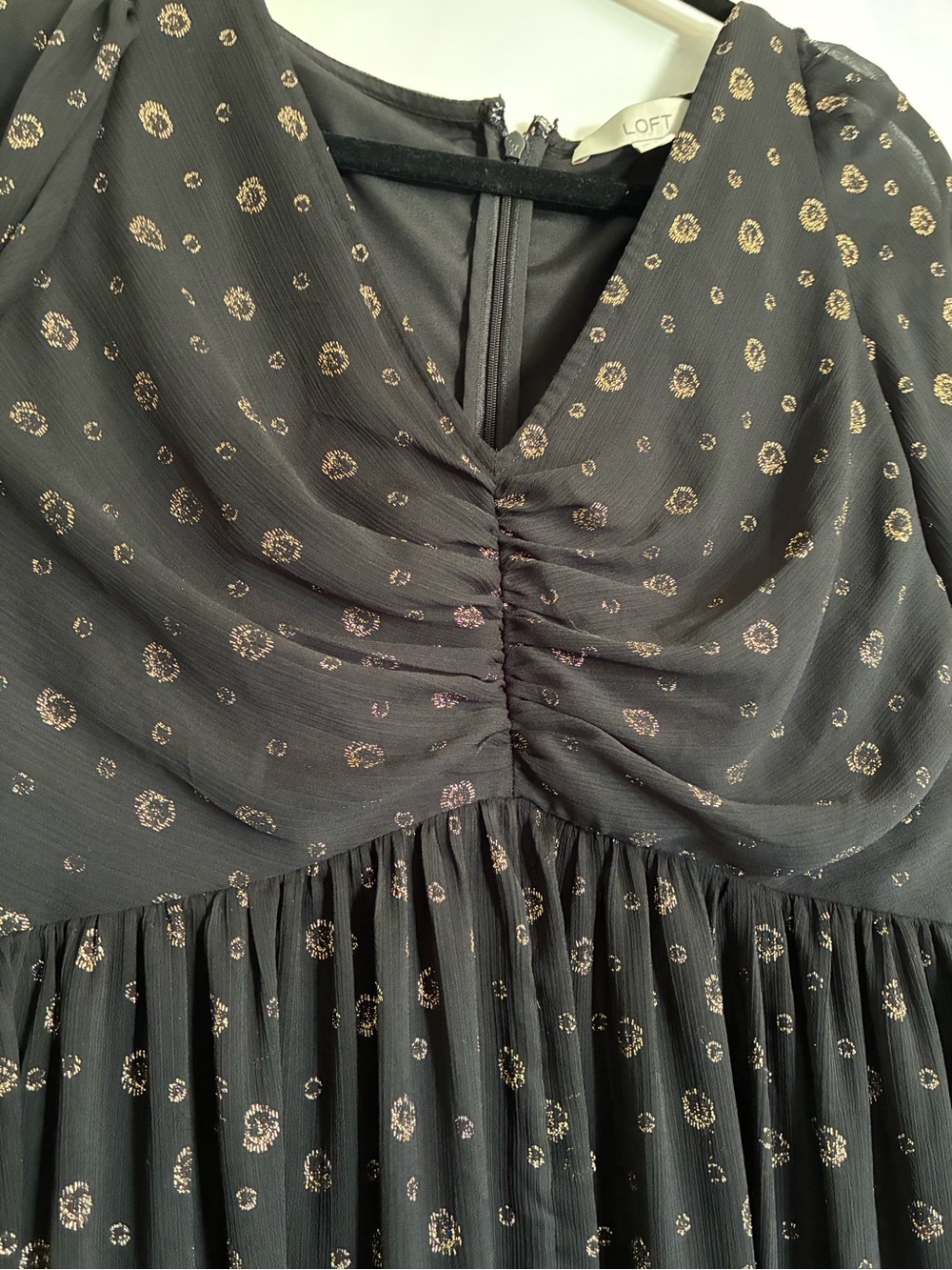 Black Ruched Maxi Dress Whimsigoth Witchy - Picture 6 of 13
